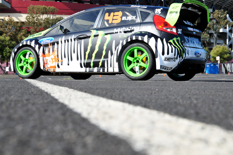 Illustration for article titled Ken Block's Gymkhana Ford Fiesta: Up Close And Personal